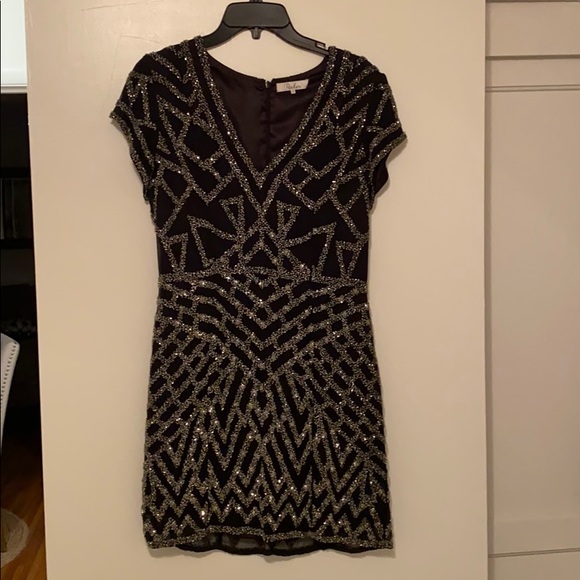 Parker Dresses & Skirts - Black beaded Parker mini-dress